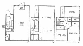 前川店舗住宅 画像5(間取図)